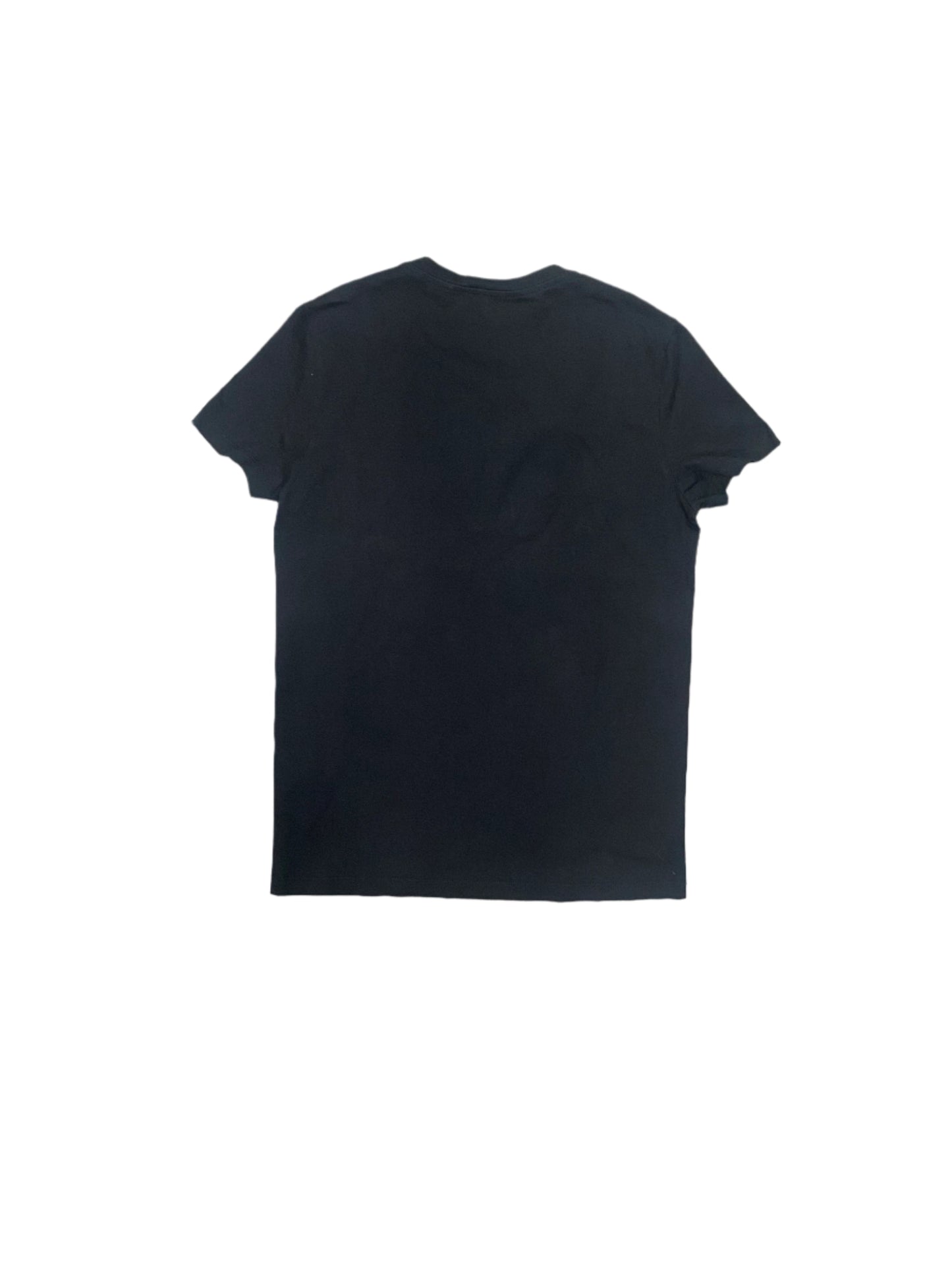 Balmain Logo Embossed Cotton T-Shirt Black