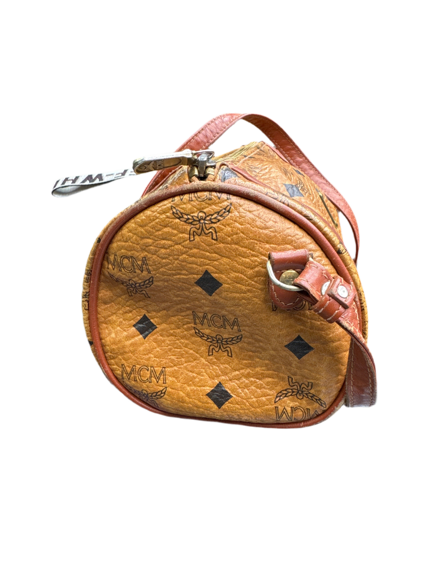 MCM PVC Shoulder Bag Brown