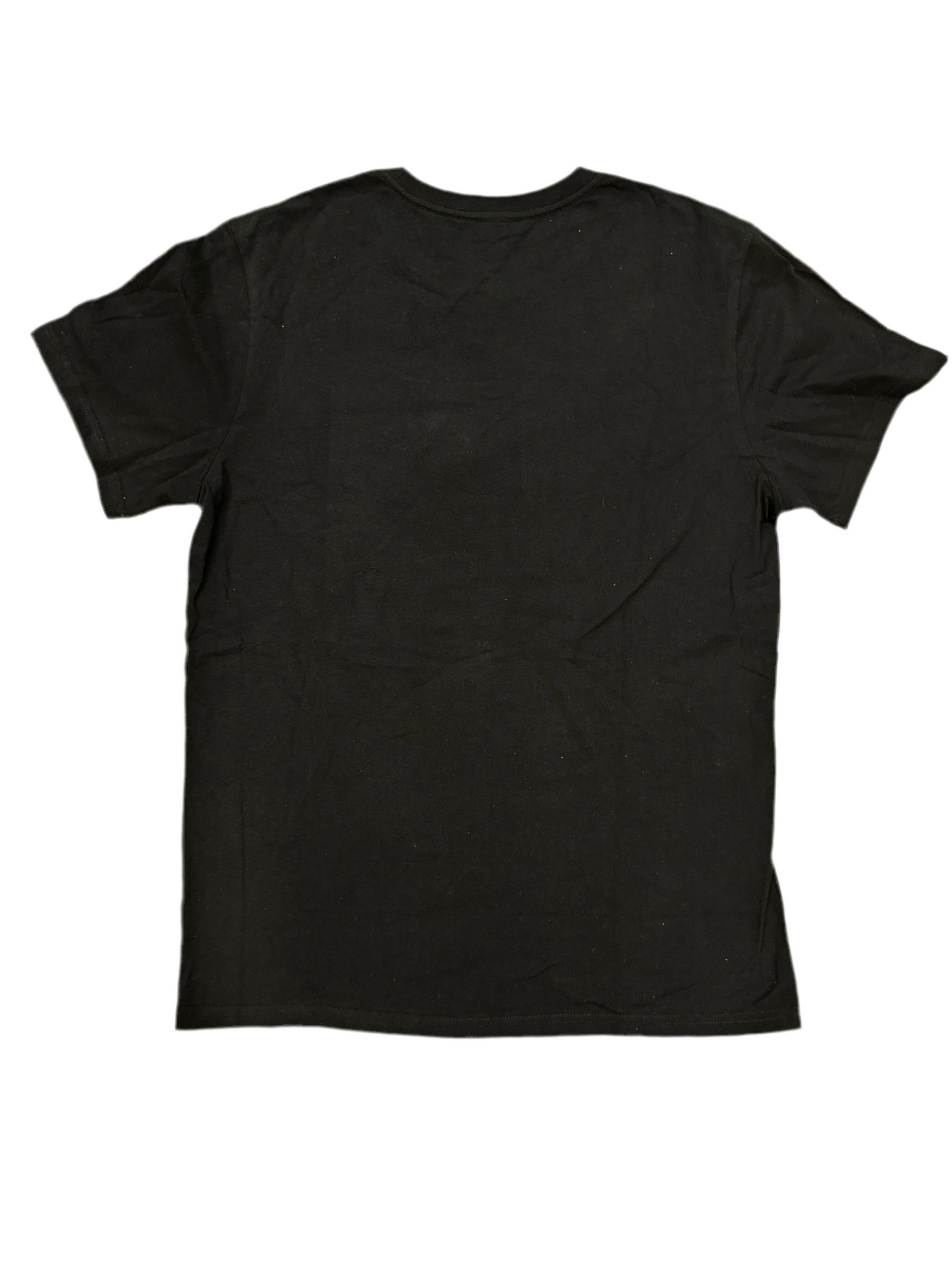 NewYrrk Black T-shirt Side Logo w/ Outlined White Crystal