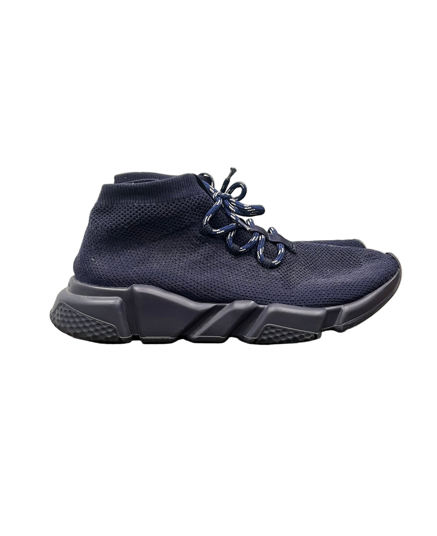 Balenciaga Speed Trainer Lace Up Navy