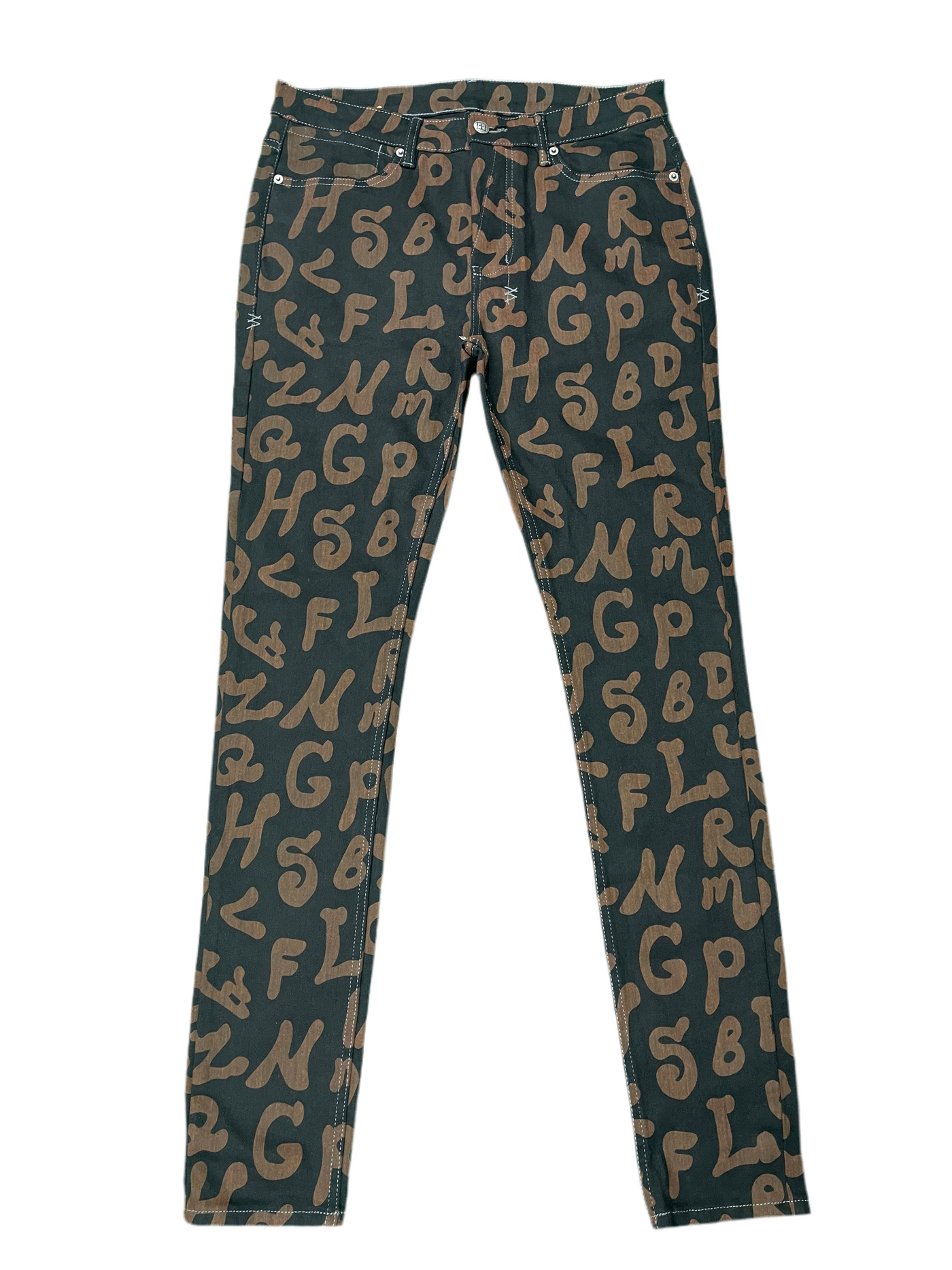 Ksubi Van Winkle Alphabet Street Denim Black Brown