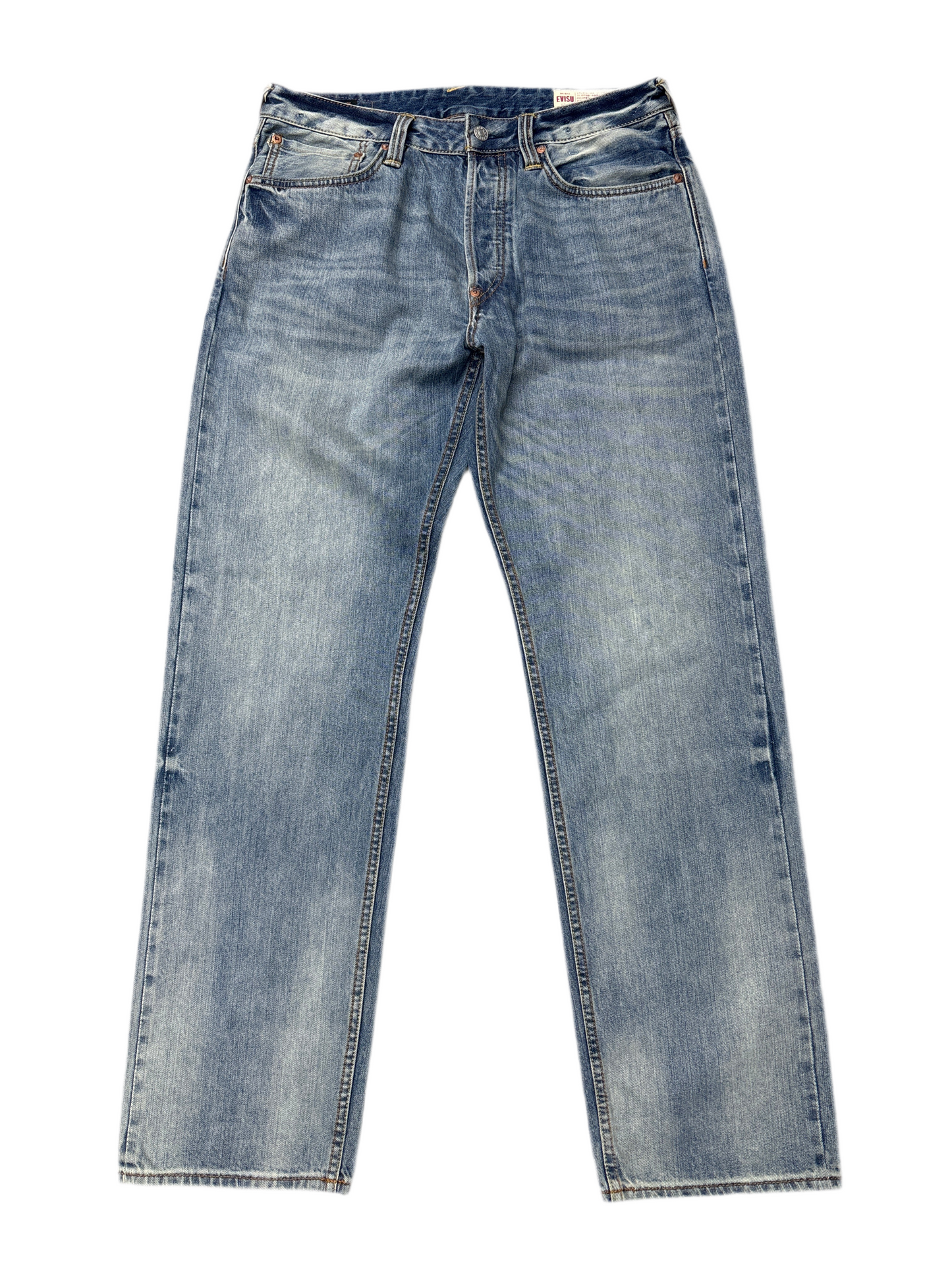 Evisu Daicock Print Baggy-Fit Jeans