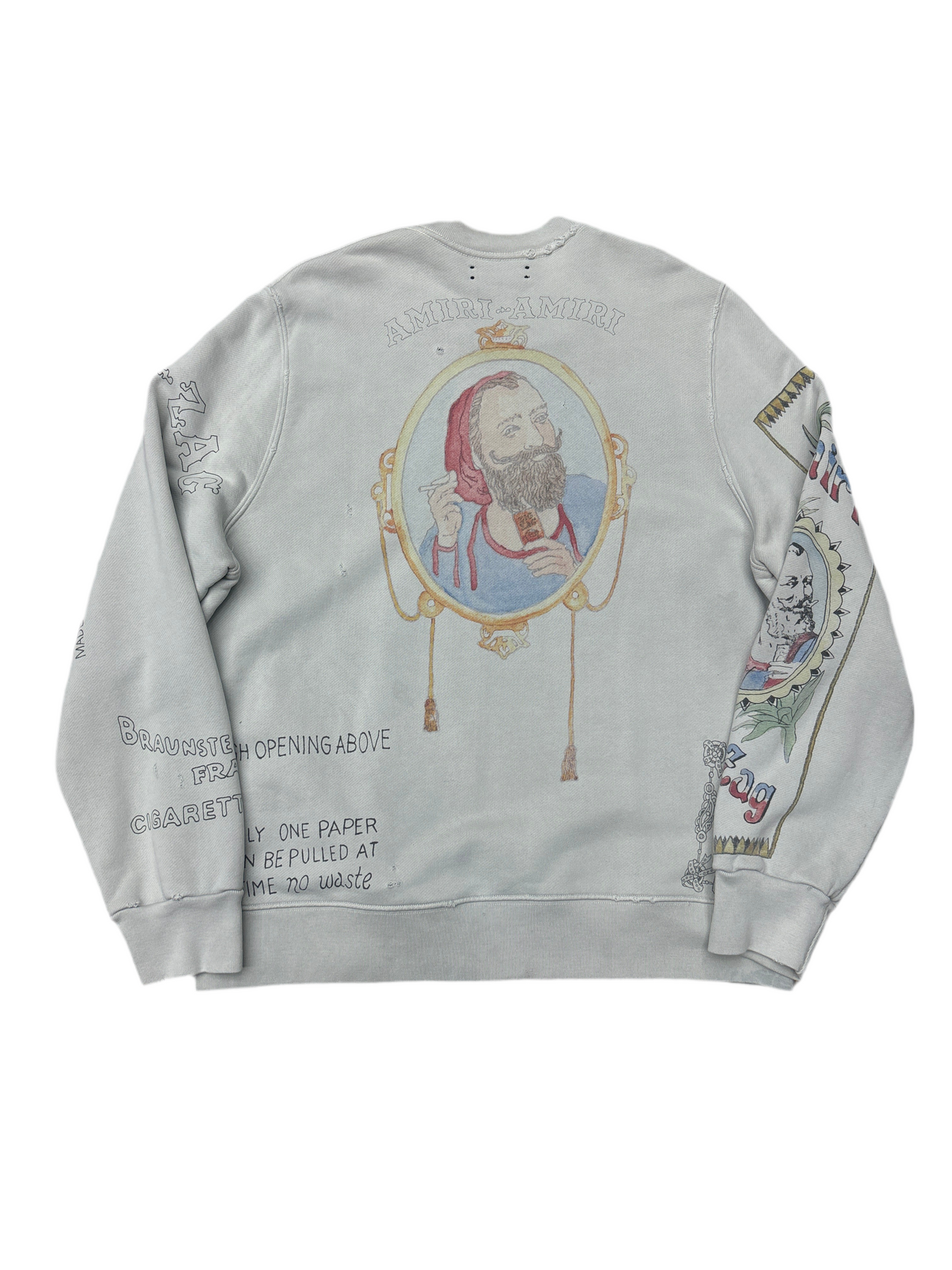 Amiri Zig Zag Crewneck