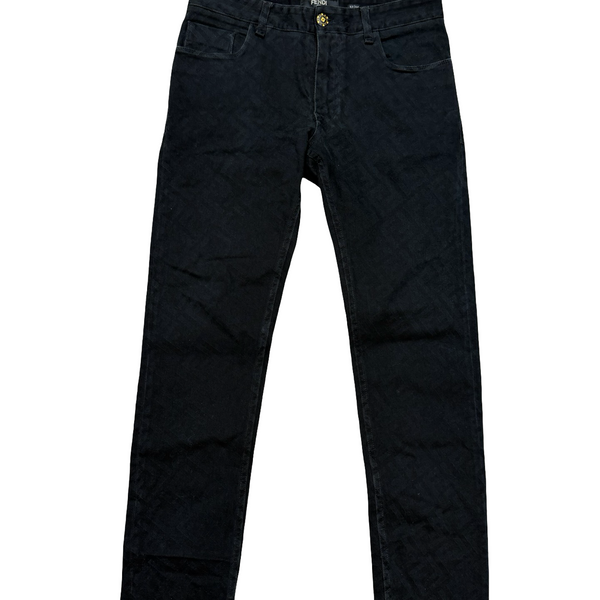 Fendi Zucca FF Logo Skinny Jeans