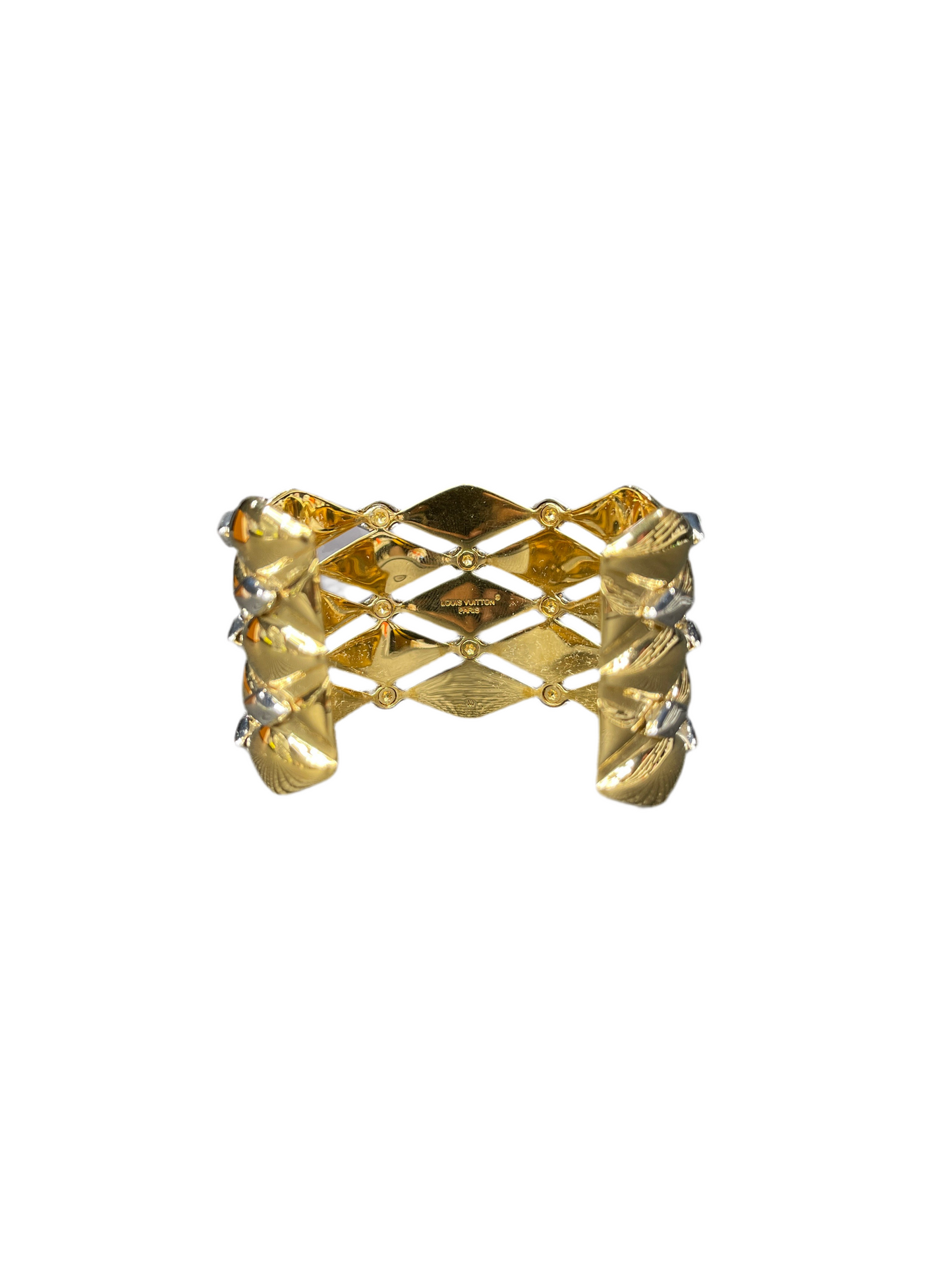 LV Malletage Bracelet Gold Silver