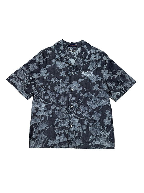 LV Jacquard Denim Floral Shirt