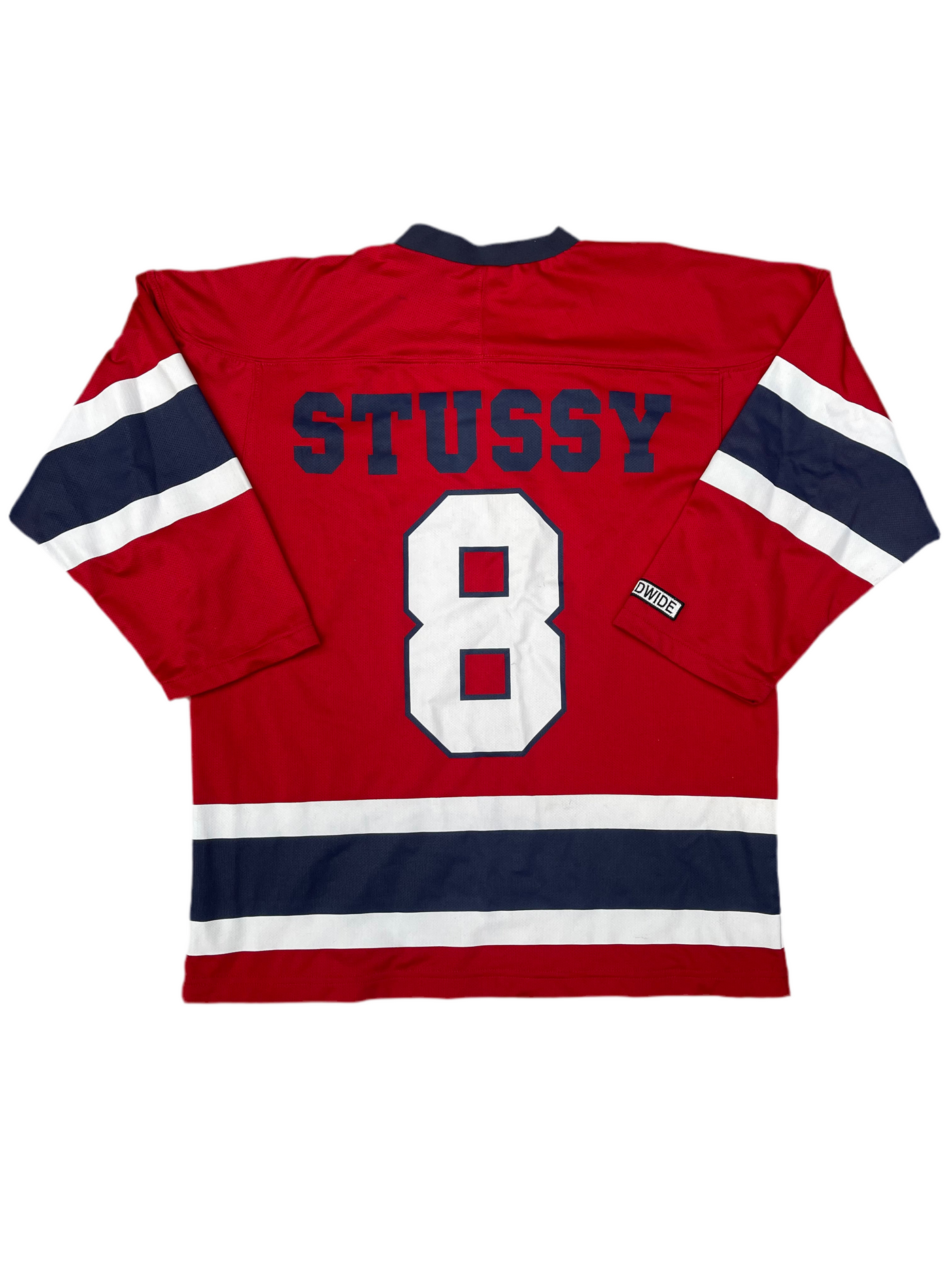 Stussy Vintage Hockey Jersey Red Blue White