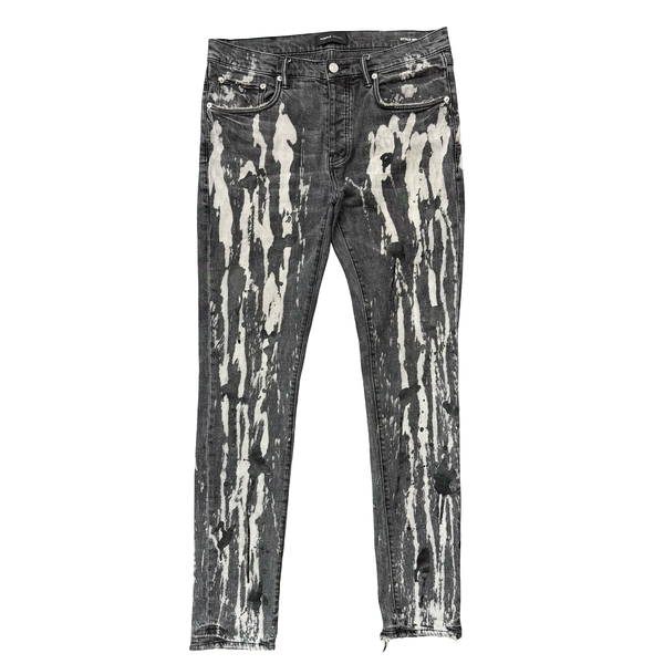 Purple Brand P001 Bleach Spill Jeans Black