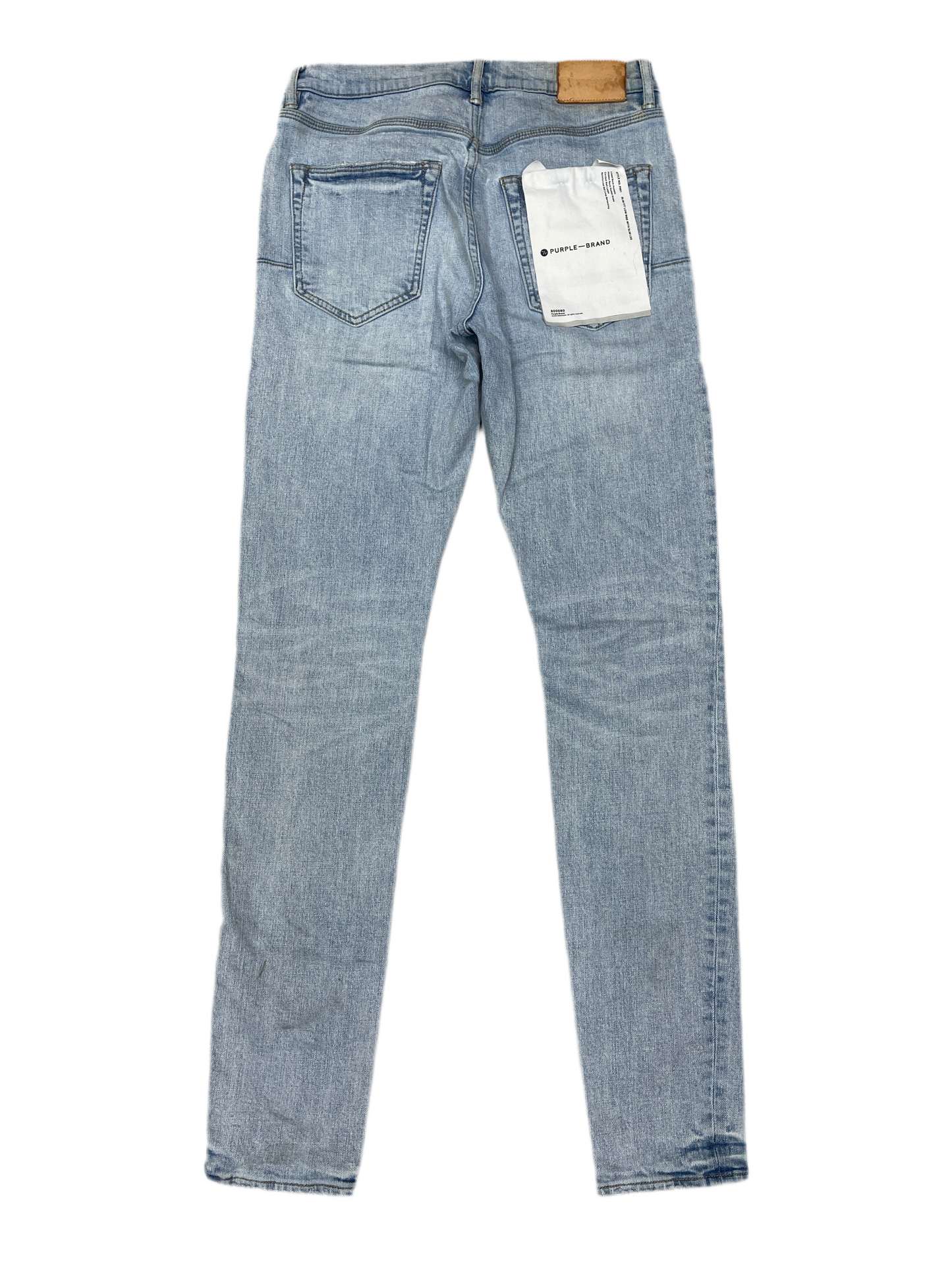 Purple Halftone Cotton Logo Jeans Light Blue
