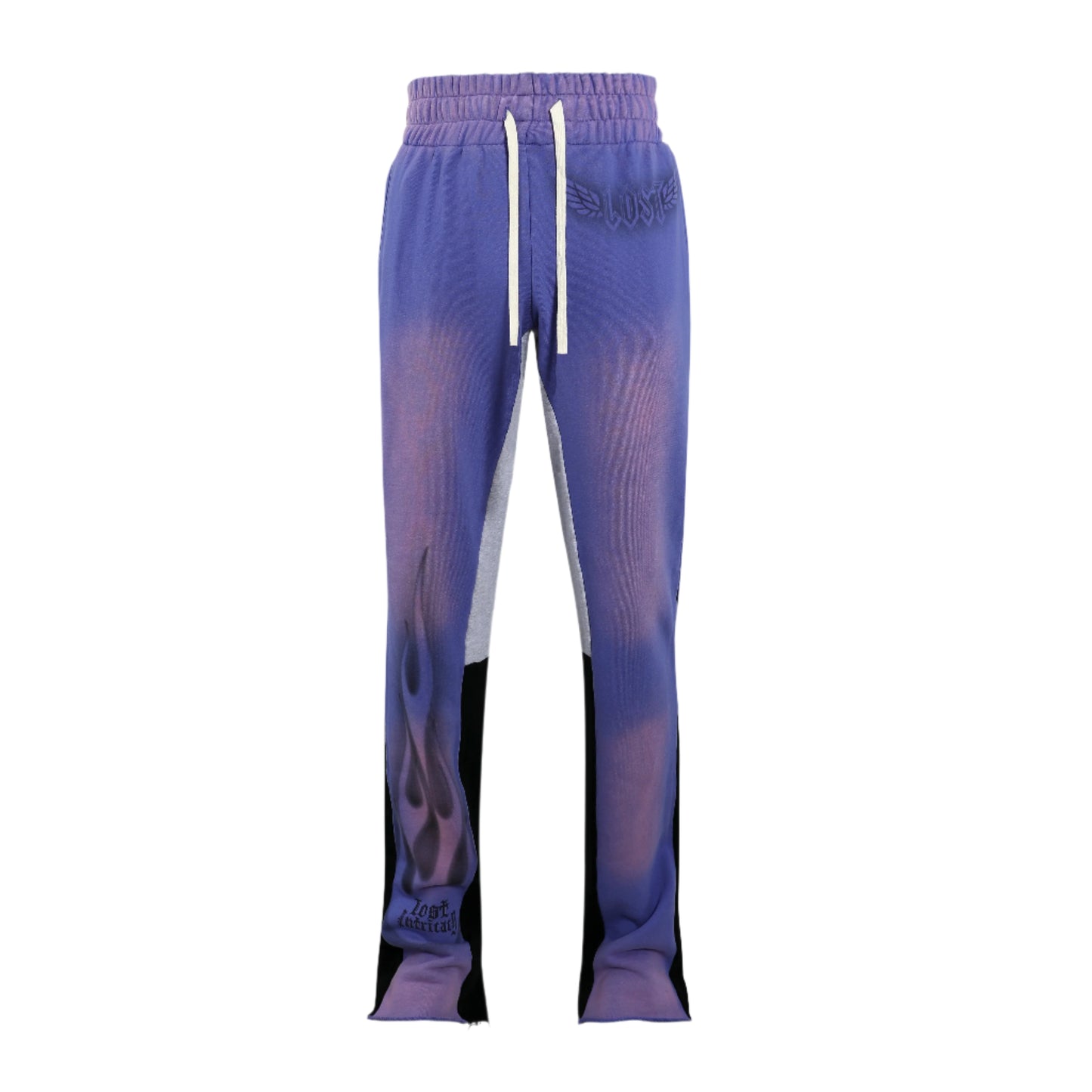Lost Intricacy Purple Flare Sweatpants
