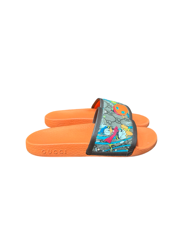 Gucci GG x Disney Pursuit Donald Duck Slides