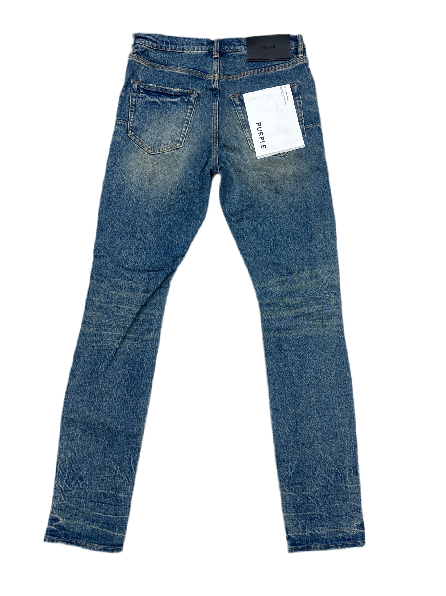 Purple Distressed Denim Jeans