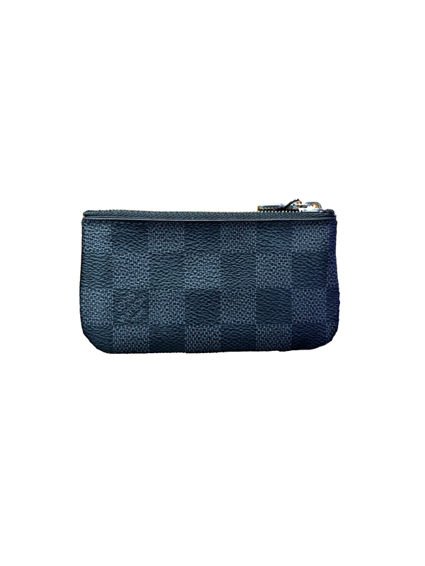 LV Damier Canvas Key Pouch Black
