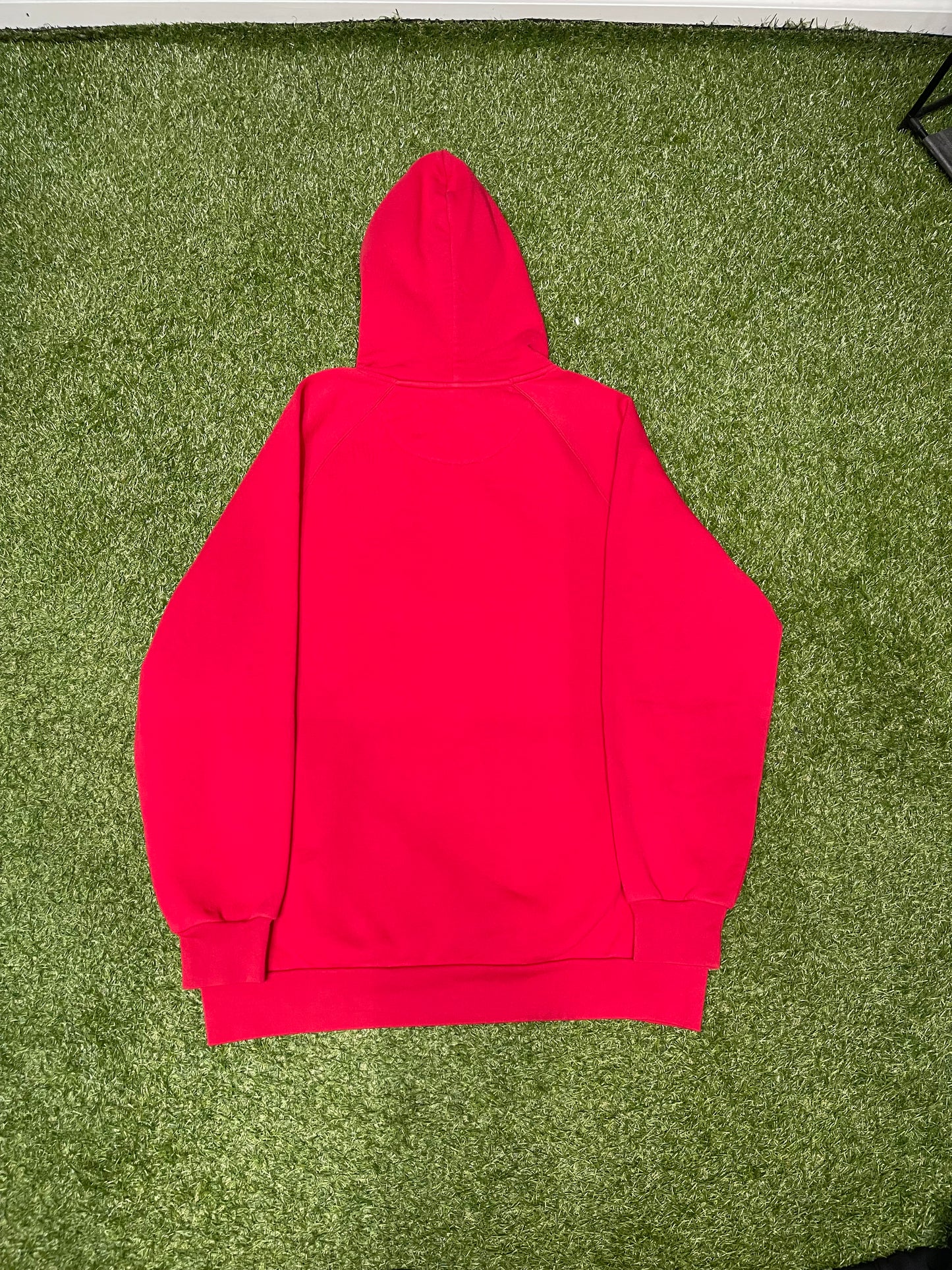 Burberry Embroidered Logo Hoodie Red