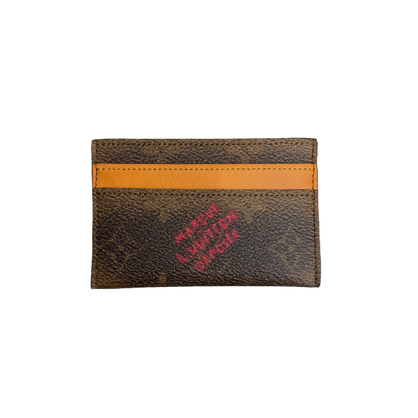 LV Double Card Holder Monogram Dust