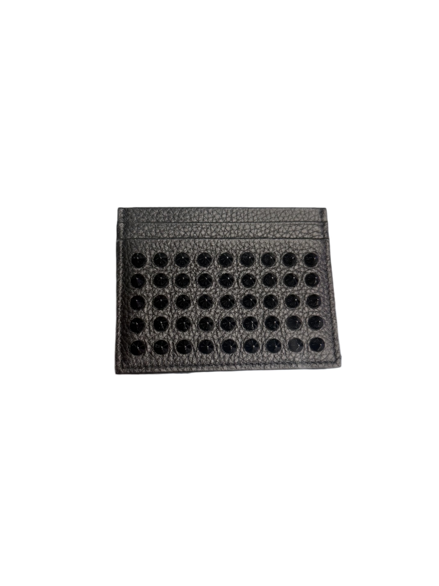 Louboutin Kios Spiked Leather Card Case