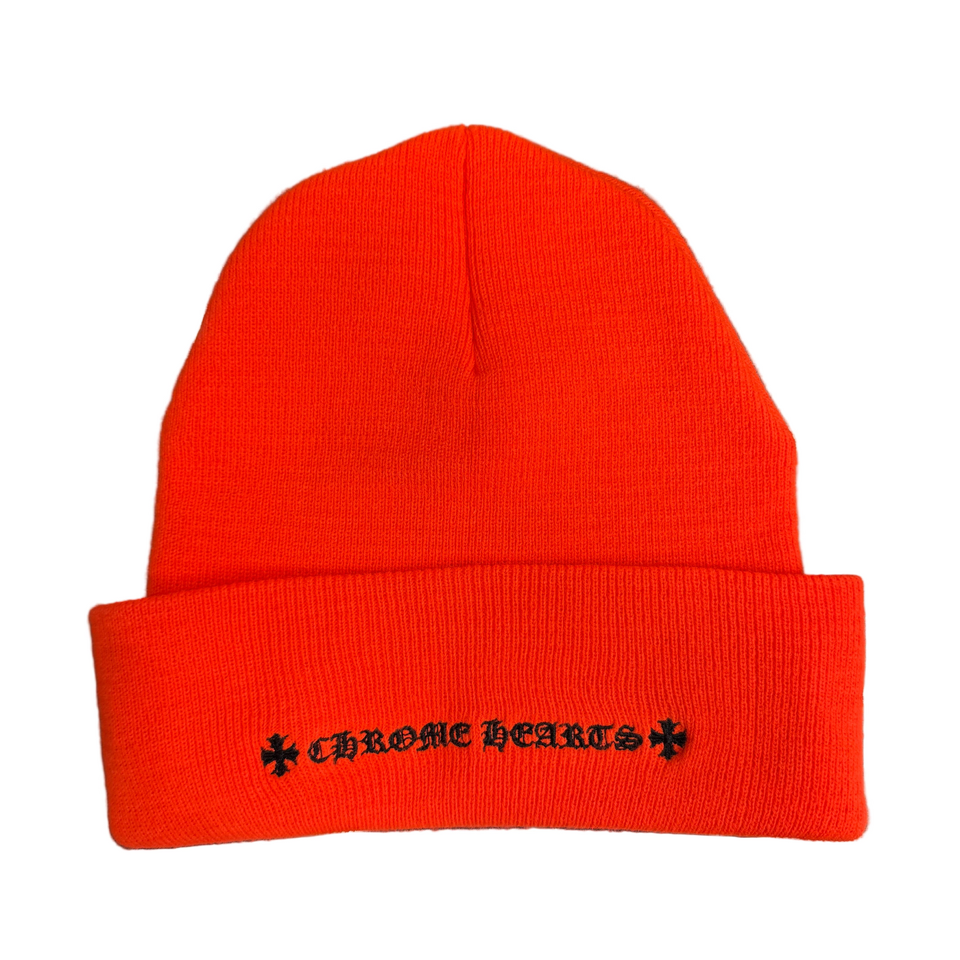 Chrome Heart CH Logo Beanie Orange