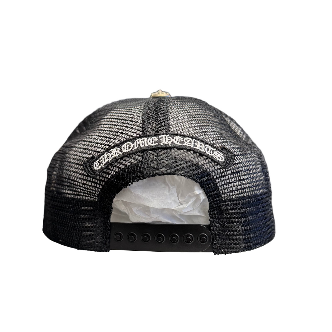 Chrome Hearts Triple Cross Trucker Hat Red White Blue