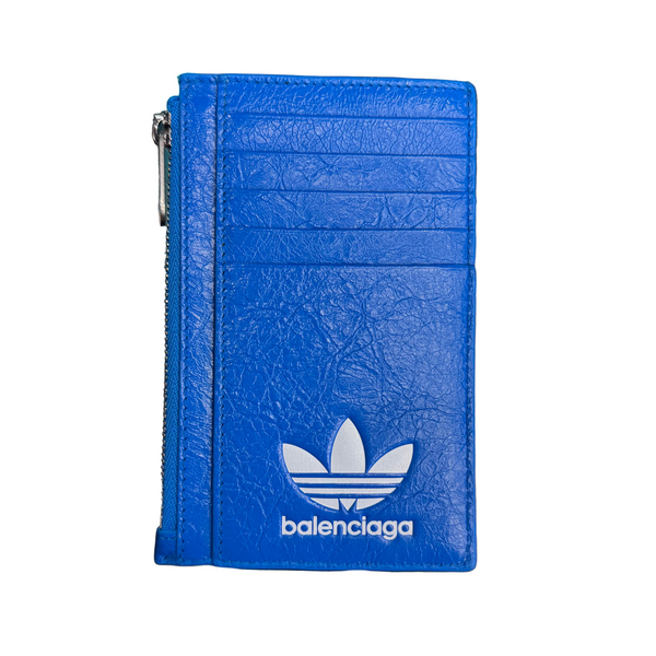 Balenciaga x Adidas Lambskin Wallet Blue