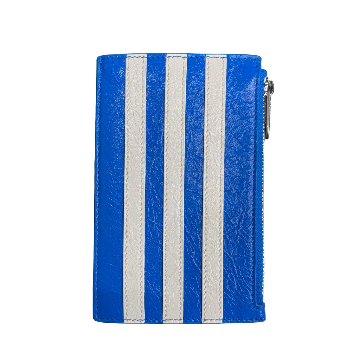 Balenciaga x Adidas Lambskin Wallet Blue