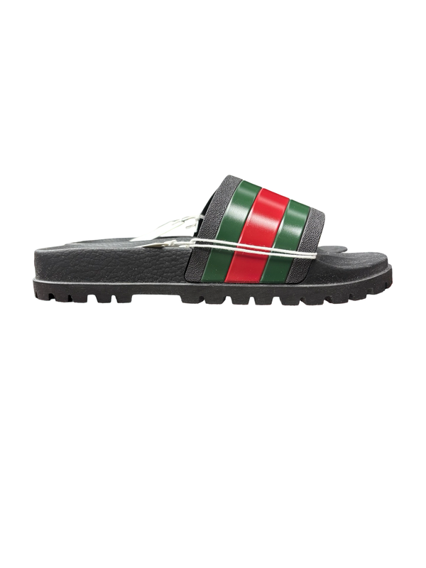 Gucci Men's Web Slide Sandals Black