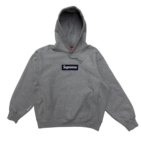 FW25 Supreme Box Logo Hooded Sweatshirt Heather Grey