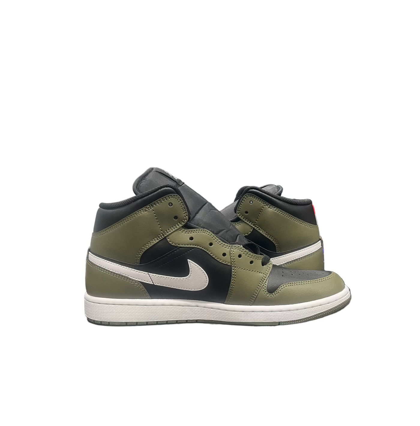 Nike Air Jordan 1 Mid Black Olive White