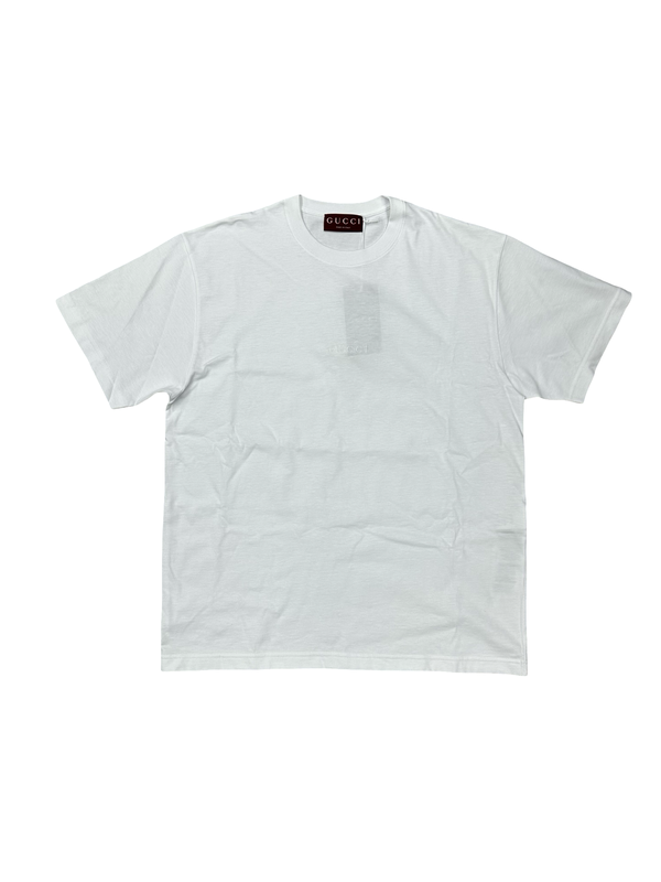 Gucci White Cotton Jersey T-Shirt
