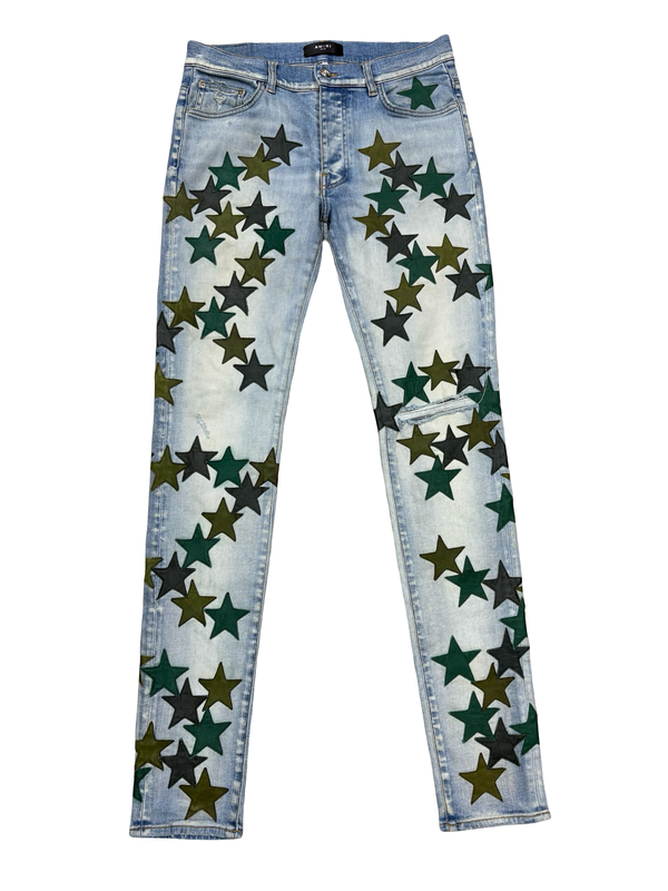 Amiri x Chemist Light Indigo Skinny Jeans