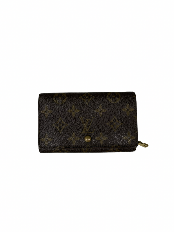 LV Monogram Porte-Monnaie Tresor Wallet Brown