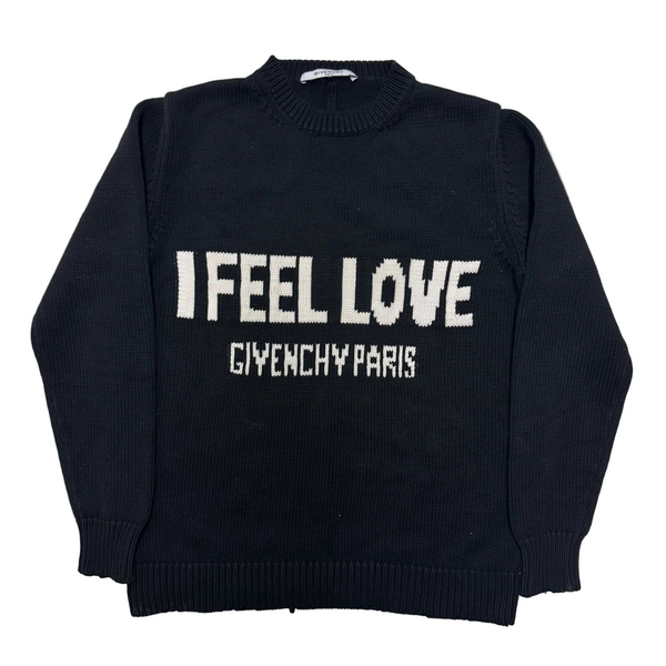 Givenchy I Feel Love Crewneck Sweater Black