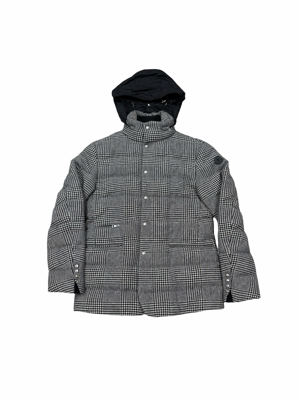Moncler Bess Plaid Wool Puffer Jacket