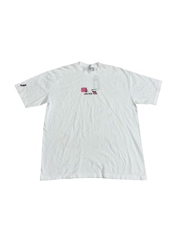 LA Apparel Jade NY Eyes T-Shirt White