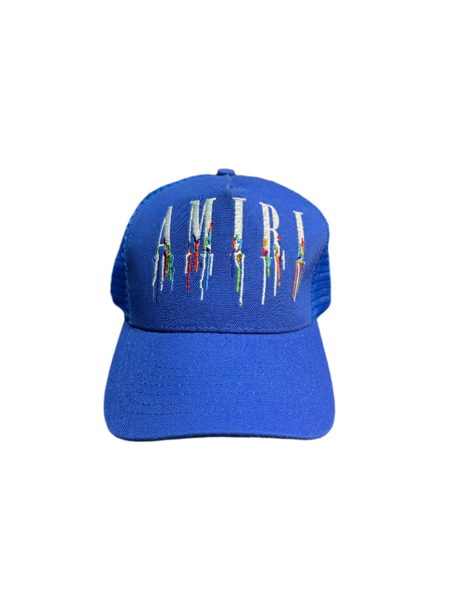 Amiri Paint Drip Core Logo Trucker Princess Blue
