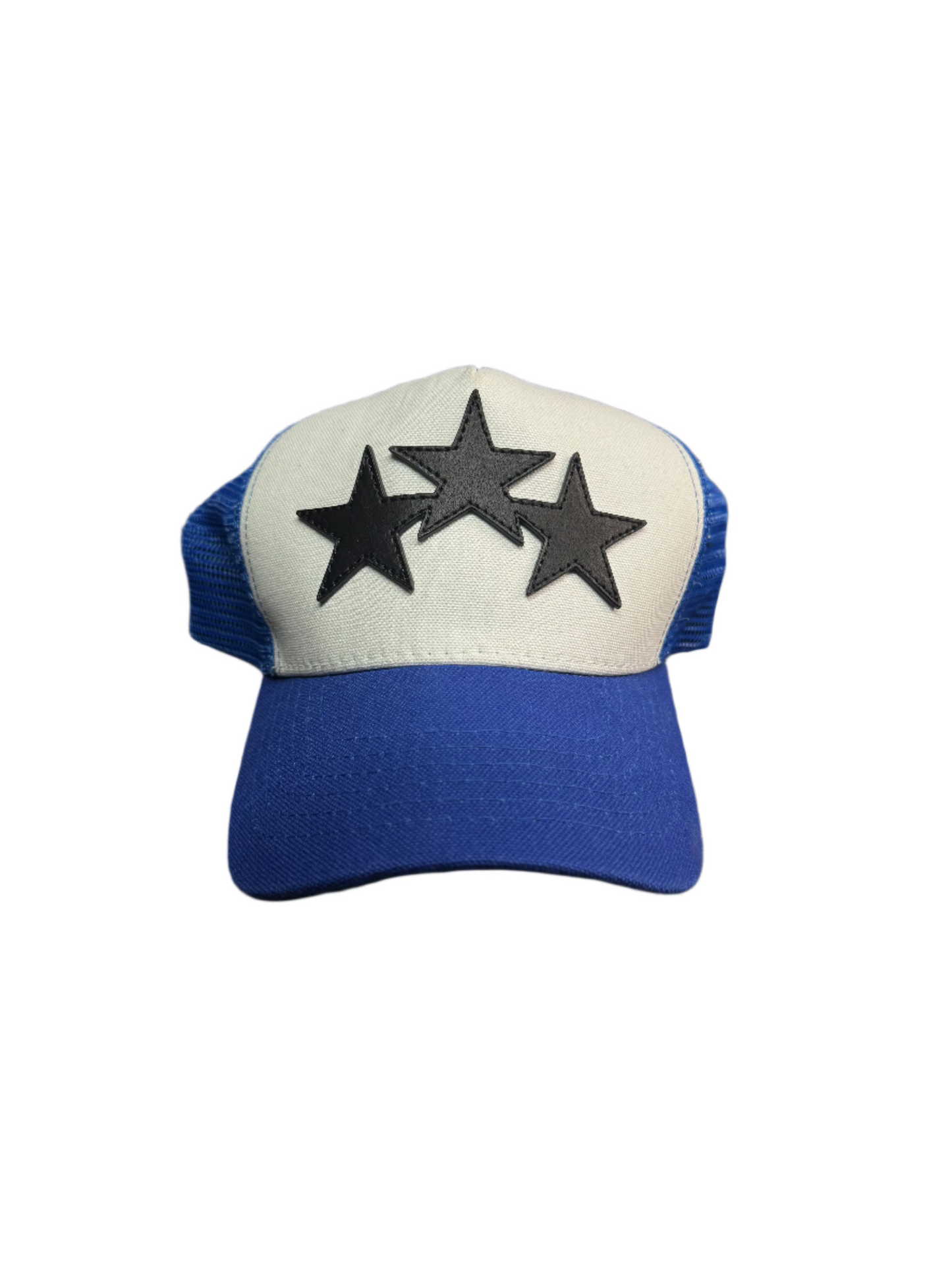 Amiri Three Star Trucker Hat Black Blue White