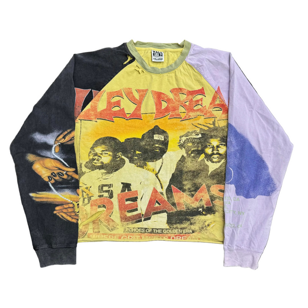 Vale Forever Chamber Chop N Screw L/S Tee Purple Yellow Black