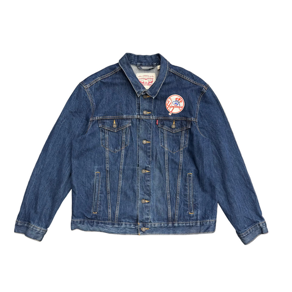 Levi's New York Yankees Denim Trucker Jacket Blue