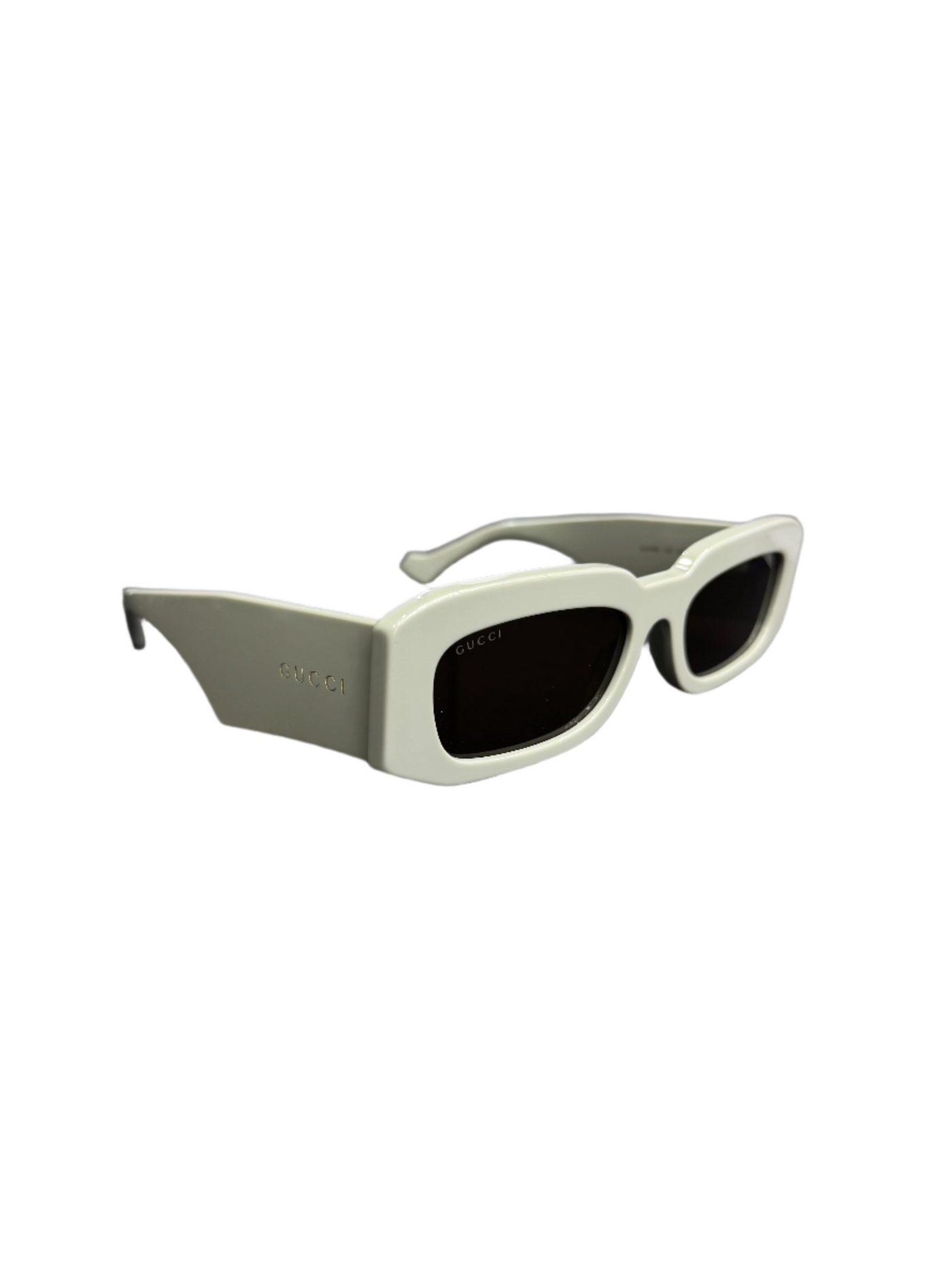 Gucci Rectangle Sunglasses Sage Green