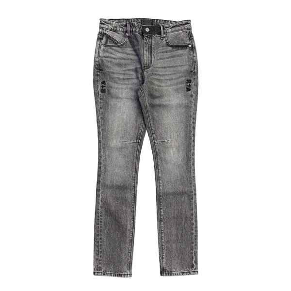 RTA Bryant Logo Jeans Grey Wash