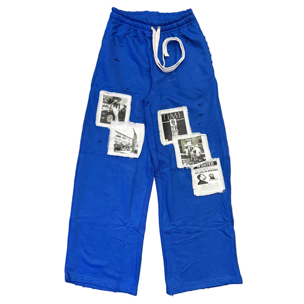Fraternal Desires WATTBA Sweatpants Blue