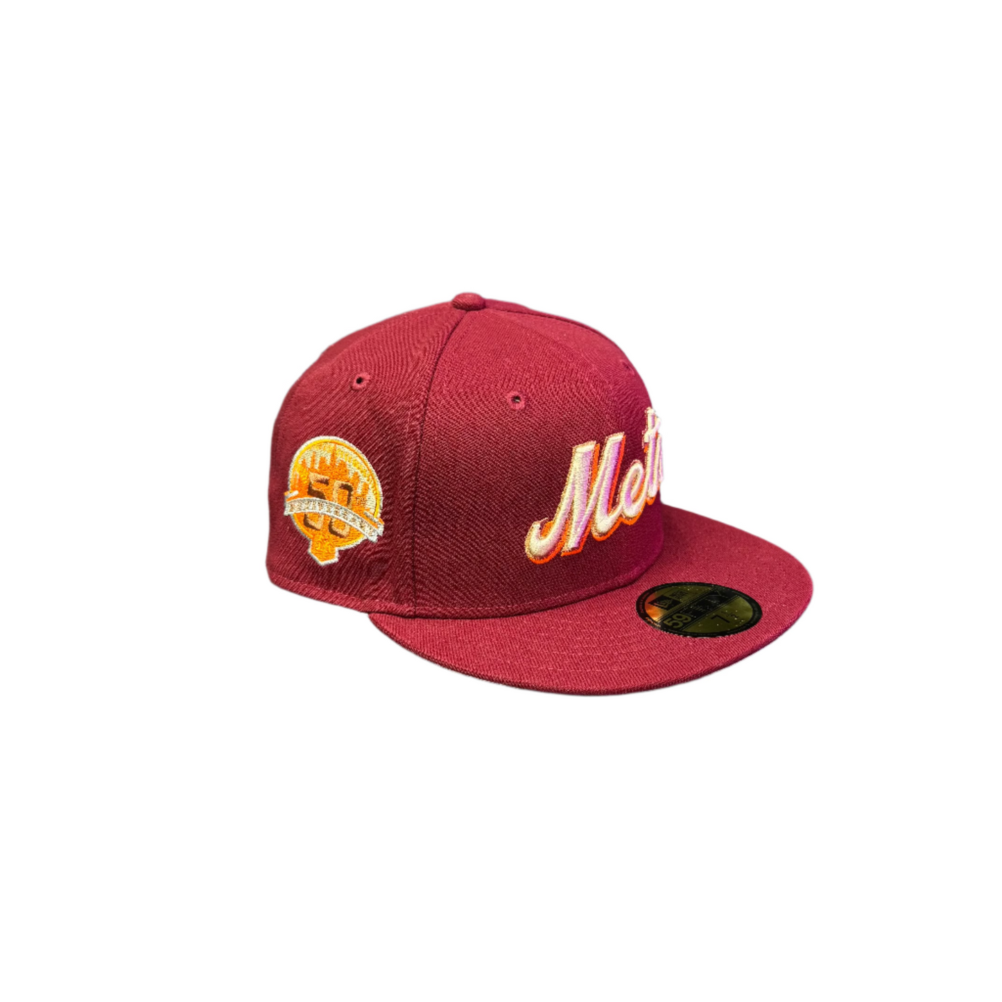 New Era Mets 59Fifty Fitted Hat Maroon Cardinal