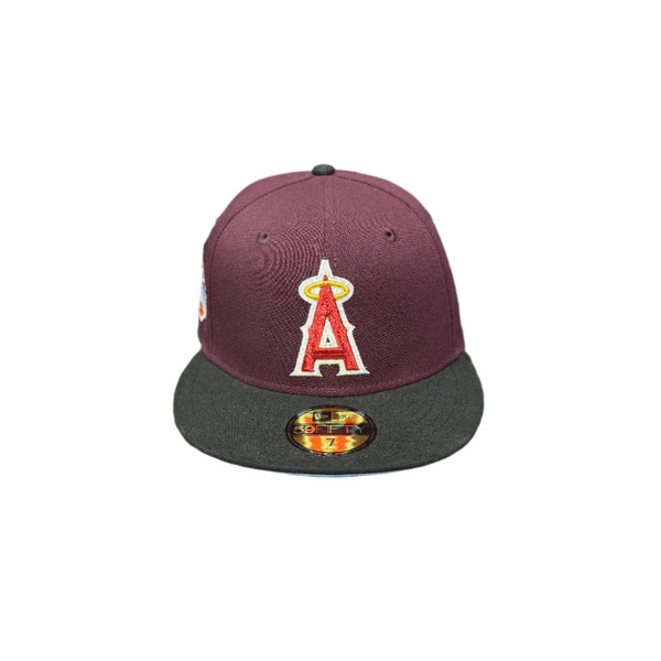 New Era LA Angels All-Star Fitted Hat Burgundy Black