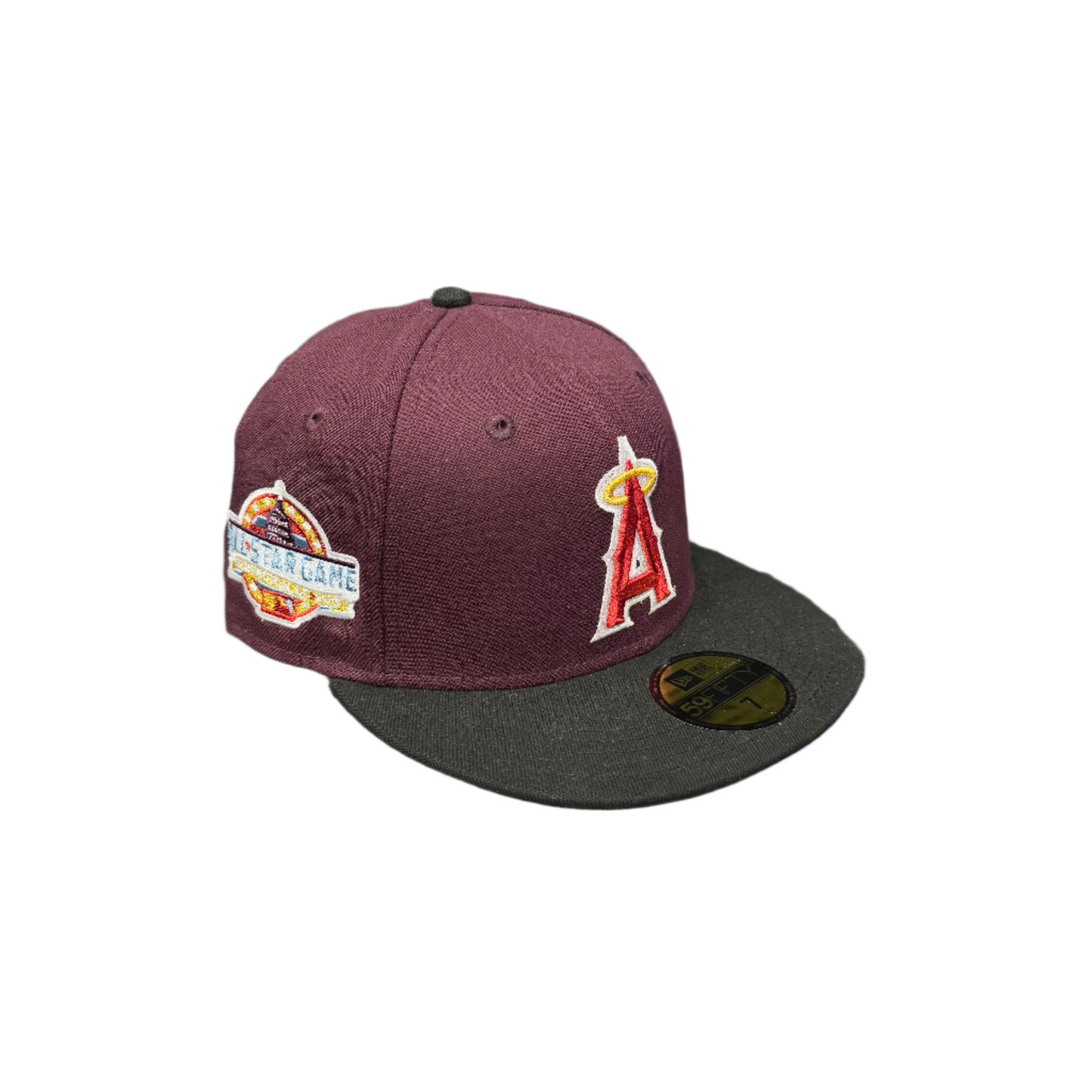 New Era LA Angels All-Star Fitted Hat Burgundy Black
