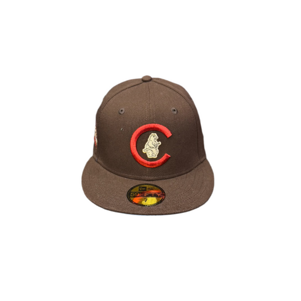New Era Chicago Cubs Wrigley Field Fitted Hat Brown