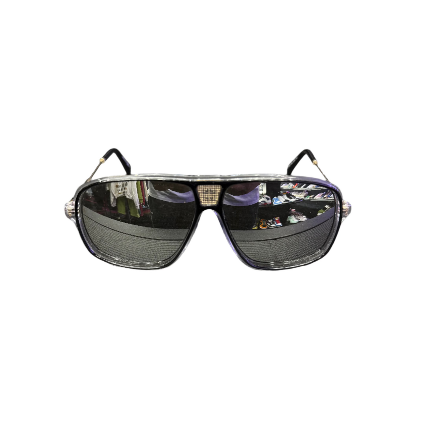 Givenchy Mirror Pilot Sunglasses Silver
