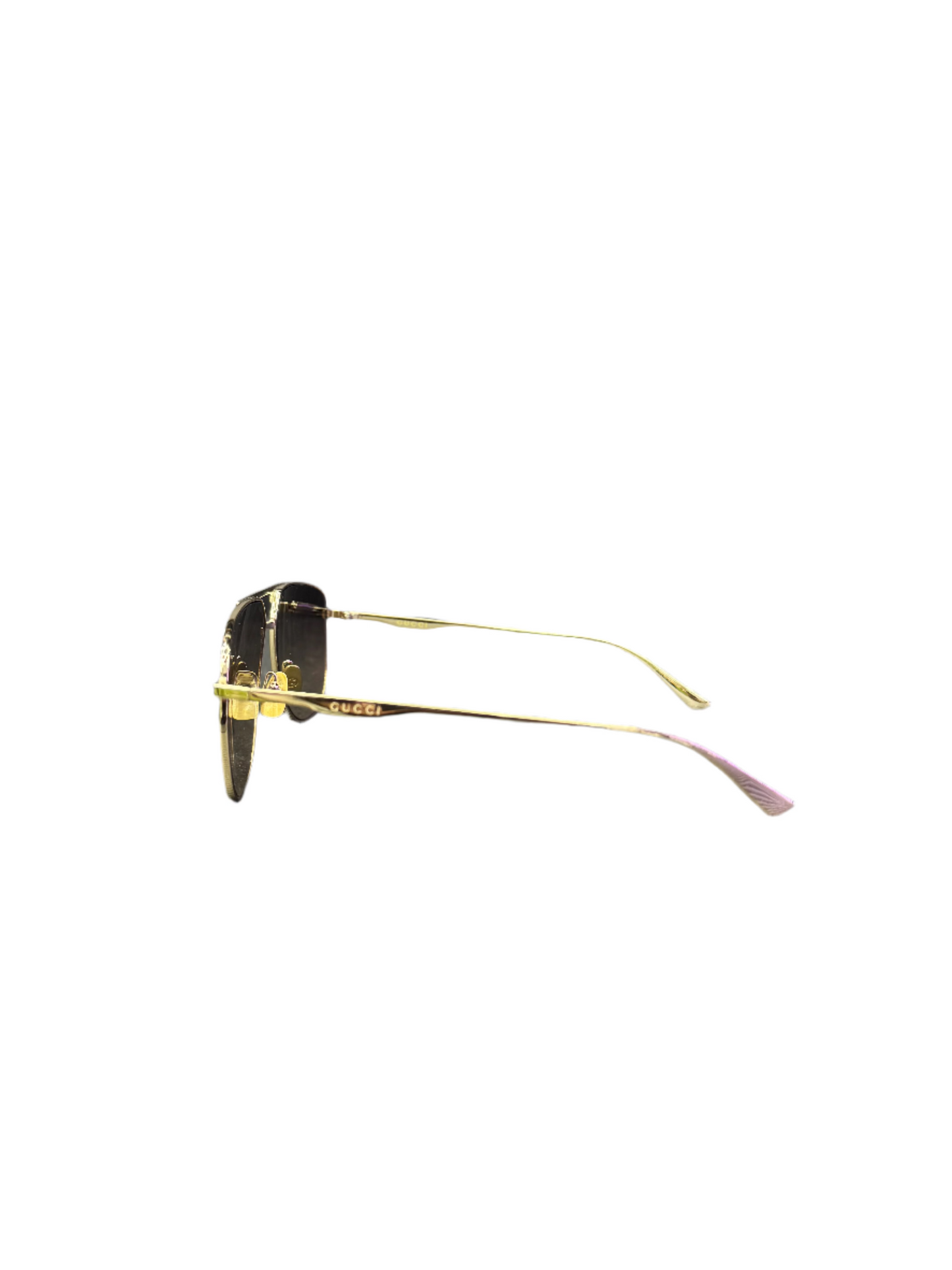Gucci GG0336S Aviator Sunglasses Gold Brown
