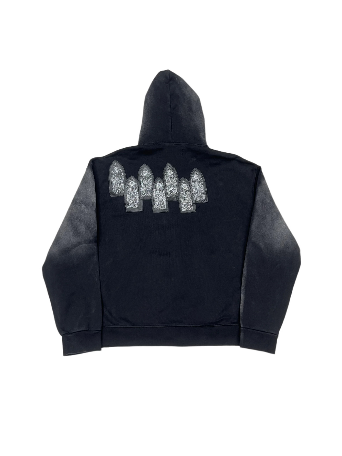 Who Decides War Faded Hooded Pullover Coal