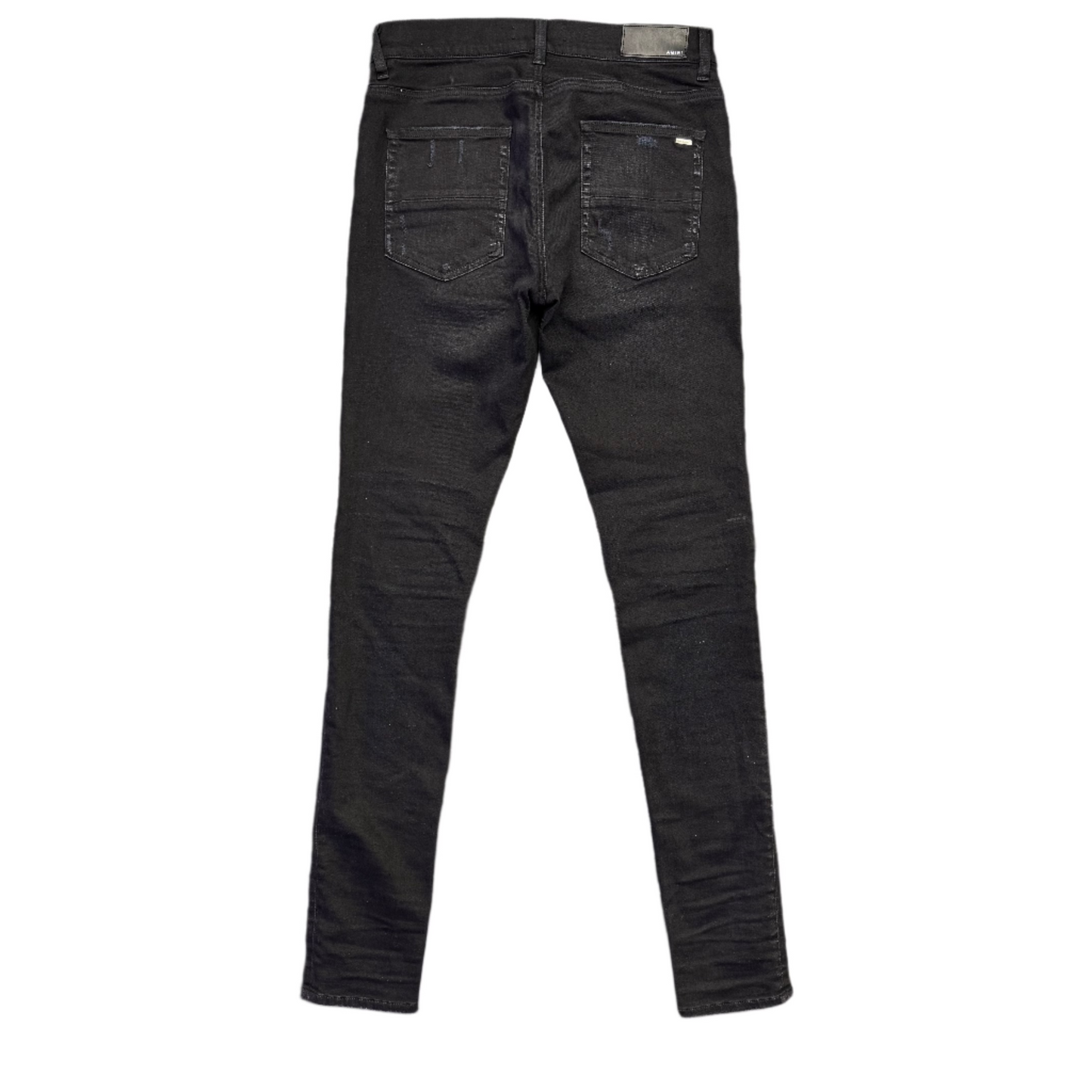 Amiri MX1 Camo Patch Jeans Black