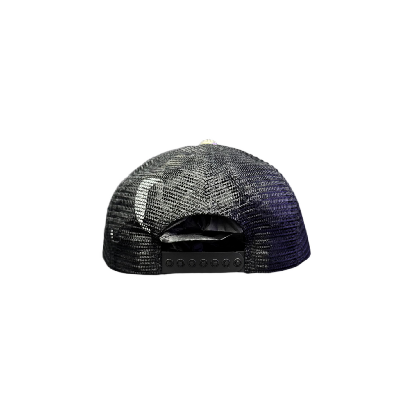 Chrome Hearts CH Hollywood Trucker Hat Black White