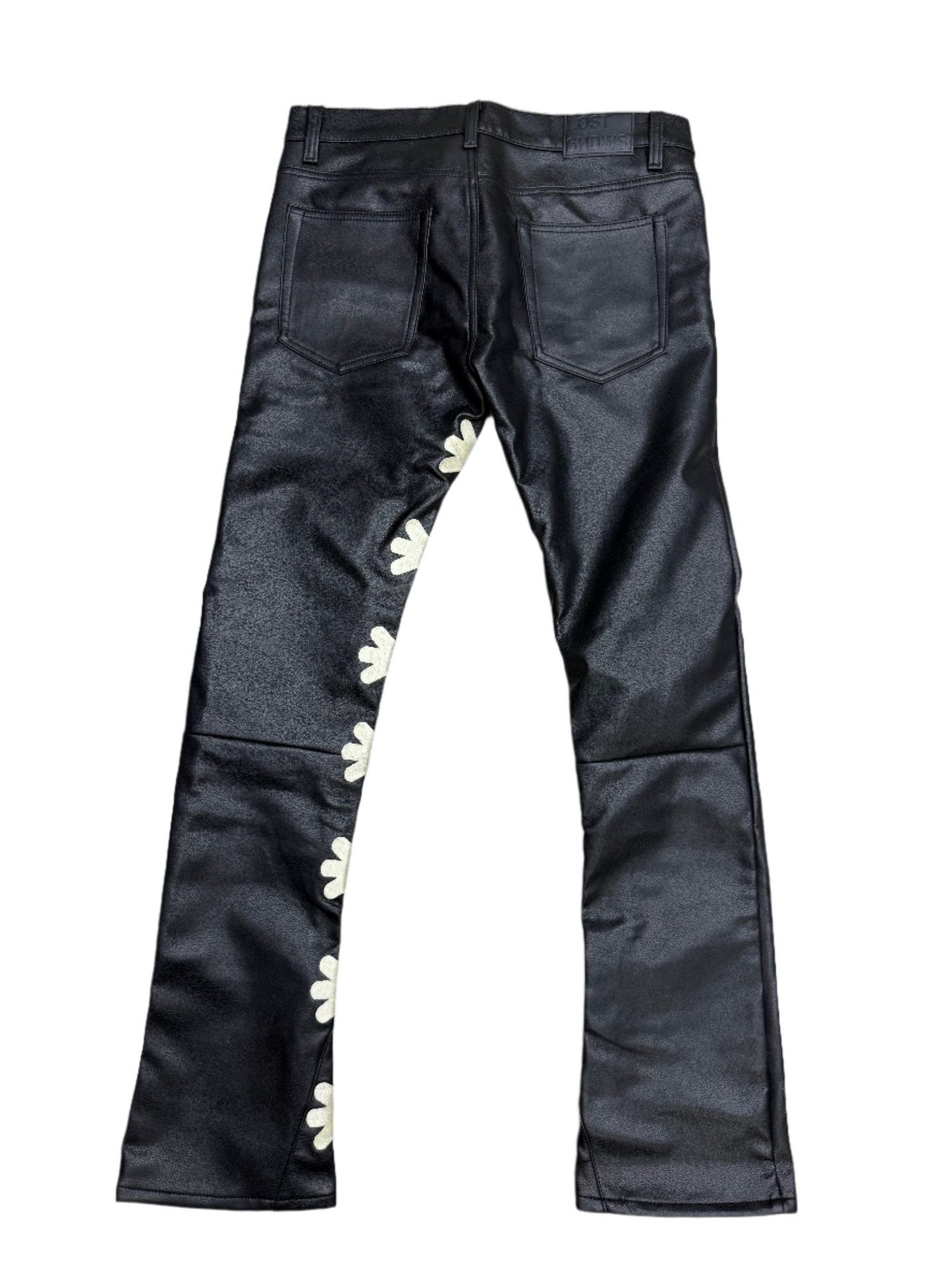 Lost SHDWS Sun Logo Leather Pants
